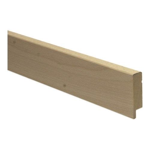 Rechte plint 54x15 gestoomd beuken onbewerkt
